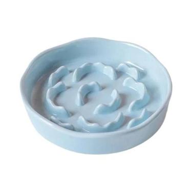 Imagem de Tigela De Cerâmica Antiasfixia Para Gatos, Tigela Elevada Para Cães Co