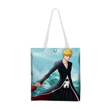 Imagem de Sacola de lona Bleachs Kurosaki Ichigo Anime 33x37cm - Yiweisai