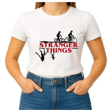 Imagem de Camisa Camiseta de Algodão Masculina Feminina Unissex Série Stranger T