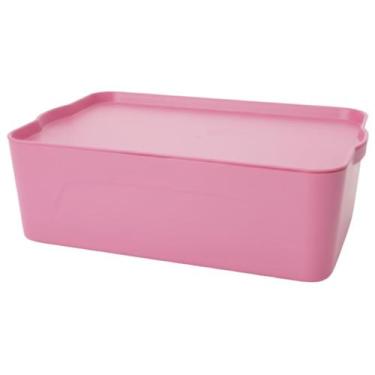 Imagem de Organizador Grande Alto com Tampa Rosa - Giotto