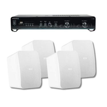 Imagem de COMP Kit Som para Salas de Aula: Amplificador Slim 2500 G5 + 2 Pares d