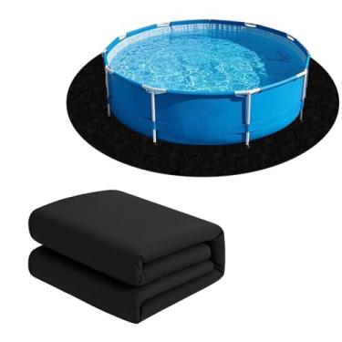 Imagem de Aycsiyana Revestimento Redondo Para Piscinas Acima Do Solo, Tapete Áreas Externas, Base Protetora Piso, Previne Furos E Lona (4,5 M)