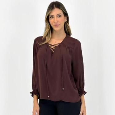 Imagem de Blusa Anemone Ampla Manga 3/4 Feminina-Feminino