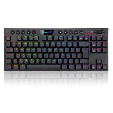 Imagem de Teclado Mecânico Redragon Horus TKL, RGB, Switch Brown, ABNT2, Preto - Preto - Unissex - Único-Unissex