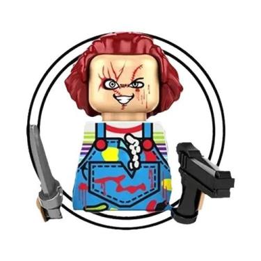 Imagem de Boneco Miniatura De Bloco De Montar Assassinos Palhaços Do Filme De Te