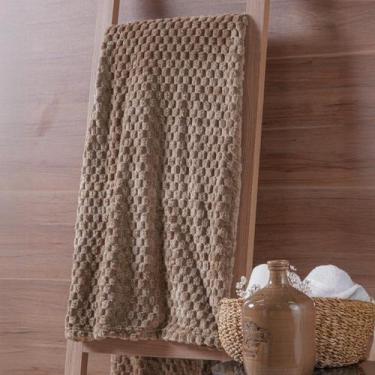 Imagem de Manta King Brushed New Microfibra Flannel 100% Poliéster 230x260 Areia