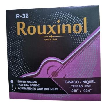 Imagem de Encordoamento Cavaquinho Rouxinol R32 Leve Com Bolinha