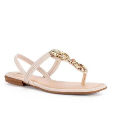 Imagem de Sandália Mississipi Rasteira Metalizada Feminina MF012-Feminino