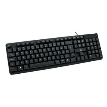 Imagem de Teclado Rise Mode Office OF 01, USB, ABNT, com Teclado Numérico, Preto - RM-TC-01-FB-Unissex