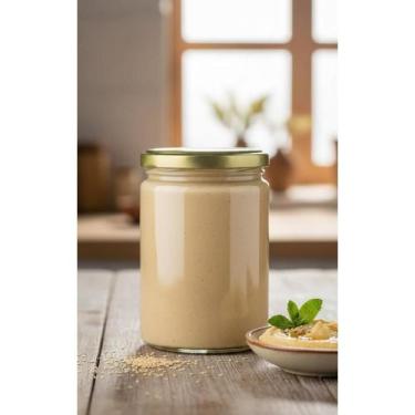 Imagem de Tahine Natural 100% Gergelim Descascado 320g  Vegano Puro - Congratula