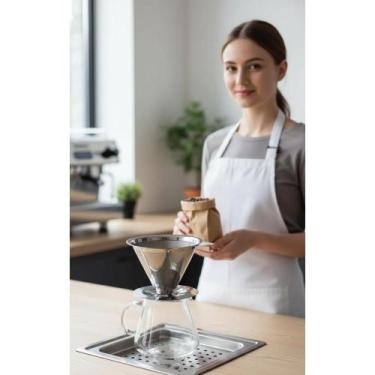 Imagem de Coador Café Aço Inox Permanente: Sem Filtro Papel - Congratulations St