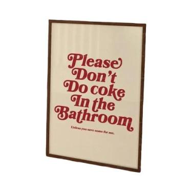 Imagem de Pintura Em Tela De Corações Animados Bege Estilo Retrô Sem Coca-Cola P