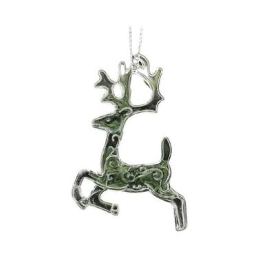 Imagem de Pingentes De Natal Para Árvore 5 Peças: Floco De Neve, Alce, Boneco De