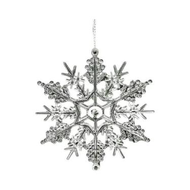 Imagem de Pingentes De Natal Para Árvore 5 Peças: Floco De Neve, Alce, Boneco De