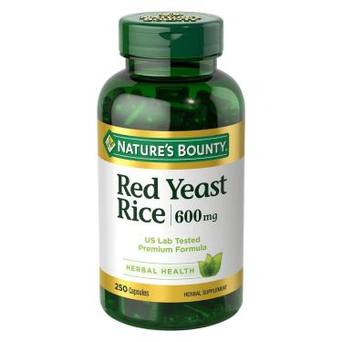 Imagem de Suplemento Nature'S Bounty Red Yeast Rice 600Mg 250 Cápsulas-Unissex