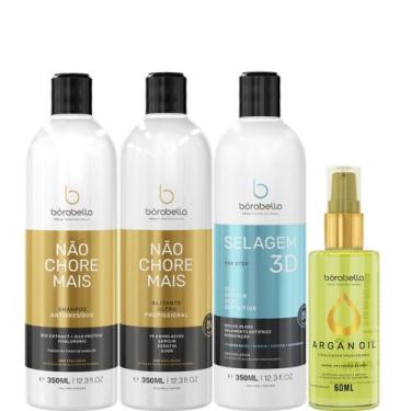 Imagem de Borabella Kit Não Chore + Selagem 3x350ml + Argan 60ml