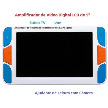 Imagem de Lupa Digital Portátil LCD De 5.0 Polegadas 3-48X Com Saída HDMI E AV P