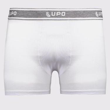 Imagem de Cueca Boxer Lupo Basic Algodão com Elastano Branca, G