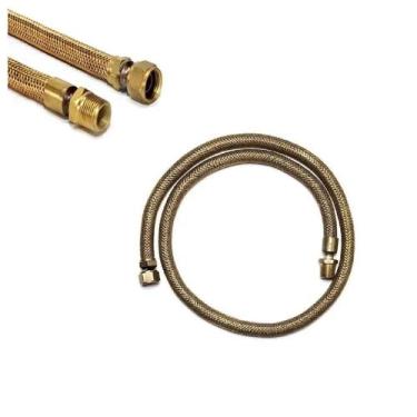 Imagem de Mangueira Fogao Forno Cooktop a Gas Encanado Tubo 1.20 Metros Flexivel