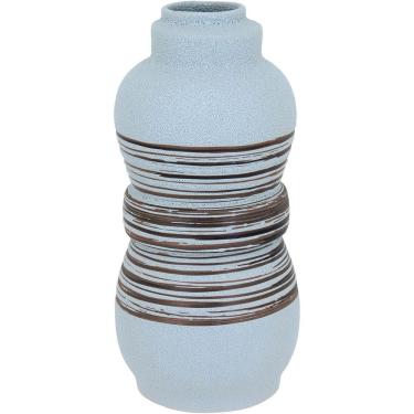 Imagem de VASO DECORATIVO ENFEITE PLANTA CERÂMICA 32x15x15cm BEGE