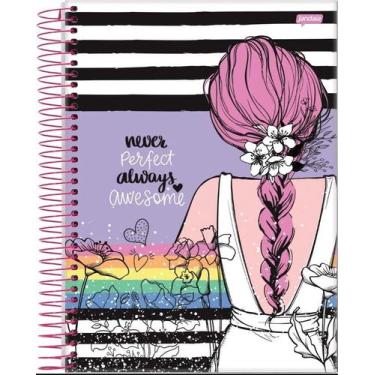 Imagem de Caderno Universitário 10x1 It Girl 200Folhas Jandaia