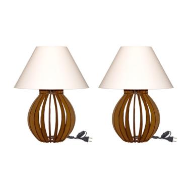 Imagem de Kit 2 Abajures La Finesse para Decoração com Cúpula Ideal para Quarto Sala e Escritório...