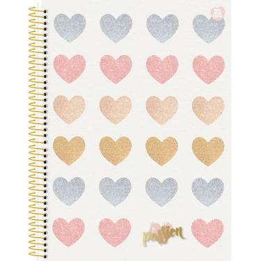 Imagem de Caderno Universitário Passion Passion Animativa Estampa 3 10 Matérias Capa Dura 160 Folhas