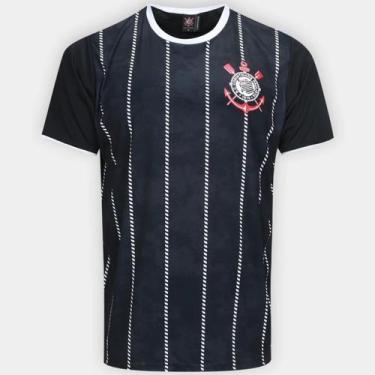 Imagem de Camiseta Corinthians Corinto Masculina - Preto - M, M