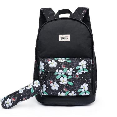 Imagem de Mochila Escolar Feminina Spector Com Estojo Espaçosa Original 19 Litros-Feminino