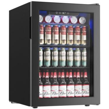 Imagem de Frigobar para Bebidas Icyglee 2,7 pés cúbicos, cooler para 100 latas