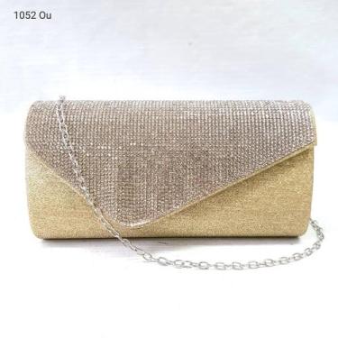 Imagem de Bolsa Clutch Festa / Casamento / Balada Strass Porta Celular 1052 - H2