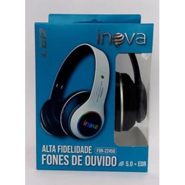 Imagem de Fone de ouvido bluetooth com led inova fon-2245d radio fm micro sd
