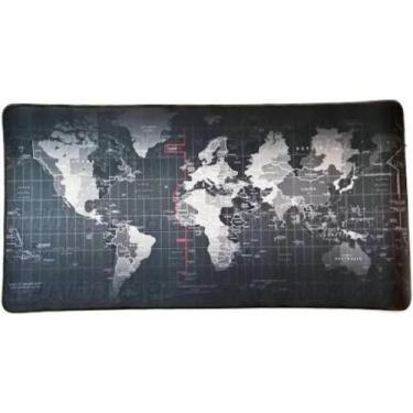 Imagem de Mouse Pad Gamer Grande 700x350x3mm Estampa Mapa Mundi Speed - Mousepad