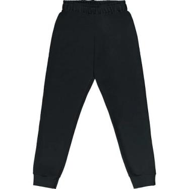 Imagem de Calça Moletom Roupa Infantil Kyly Tradicional Sem Felpa Barra Lisa Sem