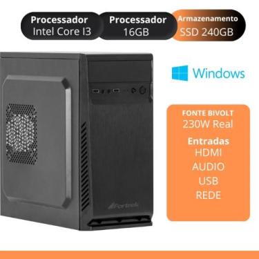 Imagem de Computador Intel Core I3 16GB DDR3 SSD 240GB - Urbe