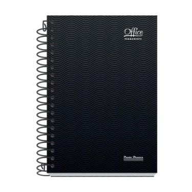 Imagem de Agenda Permanente Office Abstrato Pauta Branca 165 Folhas , PRETO ABST