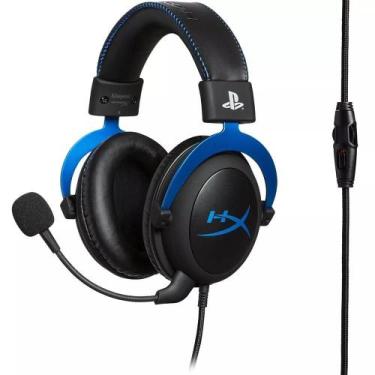 Imagem de Headset Gamer HyperX Cloud Azul PS4 HX-HSCLS-BL/AM