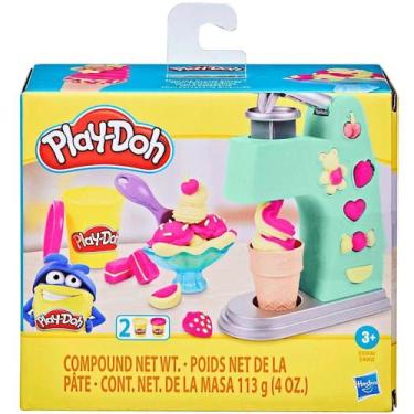 Imagem de Kit massinha infantil mini ice cream play-doh hasbro ref:e9368