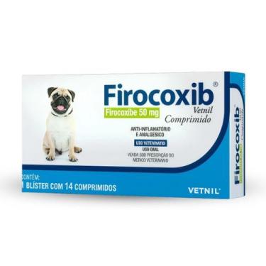 Imagem de Firocoxib Vetnil Anti-inflamatório Para Cães 50mg com 14 Comprimidos