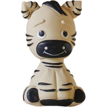 Imagem de Brinquedo para Cachorro em Látex Bene Casa Bichinho Encanto Animais da Selva Zebra Pequeno e Médio Porte 12cm 1 Unidade