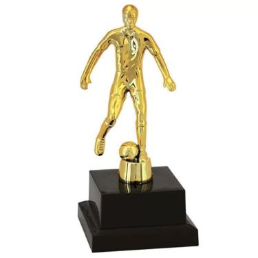Imagem de Troféu de Futebol Vitória Vencedor 600060 para Premiações Esportivas em Polímero Metalizado Dourado