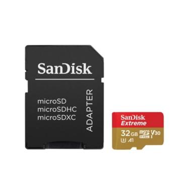 Imagem de SanDisk Cartão microSD UHS-I Extreme de 32 GB para jogos móveis - C10, U3, V30, 4K, A1, Micro SD - SDSQXAF-032G-GN6GN