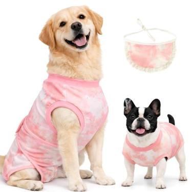 Imagem de Macacão de recuperação pós-cirúrgica para cães YibooAura XL, macio e r