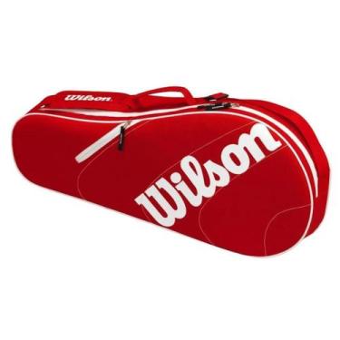 Imagem de Raqueteira Wilson Advantage Team 3 Vermelha