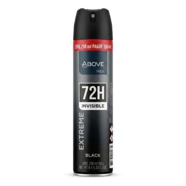 Imagem de Desodorante Above Maxx Extreme Black 250ml Aerosol 72h