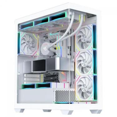 Imagem de Gabinete Gamer K-MEX Torre Branca CG-W6DY, Mid Tower, Vidro Temperado,