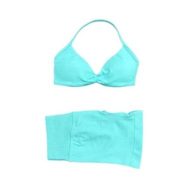 Imagem de Conjunto De Ginástica Feminino De 2 Peças Sem Costura Com Alças, Leggi