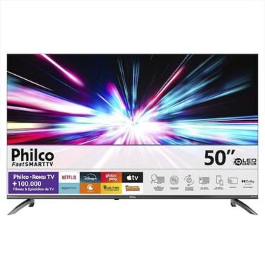 Imagem de Smart TV Philco P50CRB 50" 4K LED Roku TV HDR10 Dolby Audio Preto Bivolt