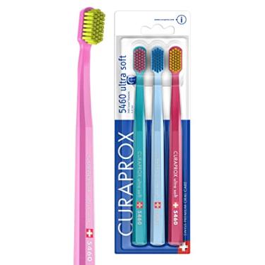Imagem de Escovas de Dente, Pacote com 3, Curaprox, Cores Sortidas