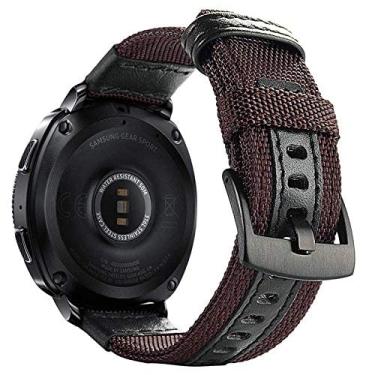Imagem de Pulseira 22mm Tour em Nylon compatível com Samsung Galaxy Watch 3 45mm - Galaxy Watch 46mm - Gear S3 Frontier - Amazfit GTR 47mm - Marca LTIMPORTS (Marrom)